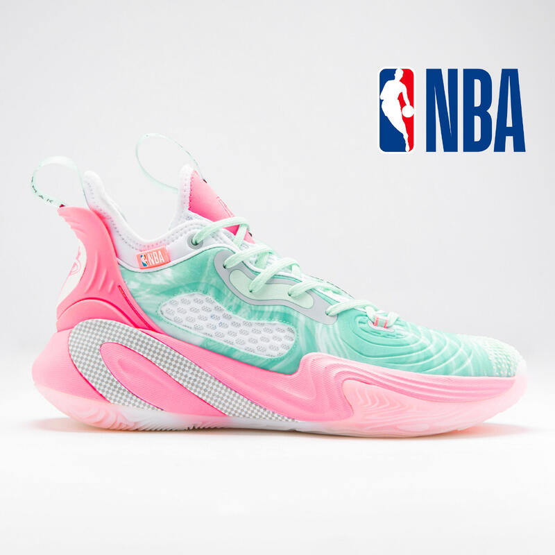 Basketbalschoenen NBA Miami Heat heren/dames SE900 TMK groen roze