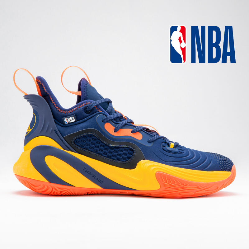 Basketbalschoenen NBA Golden State Warriors heren/dames SE900 TMK blauw
