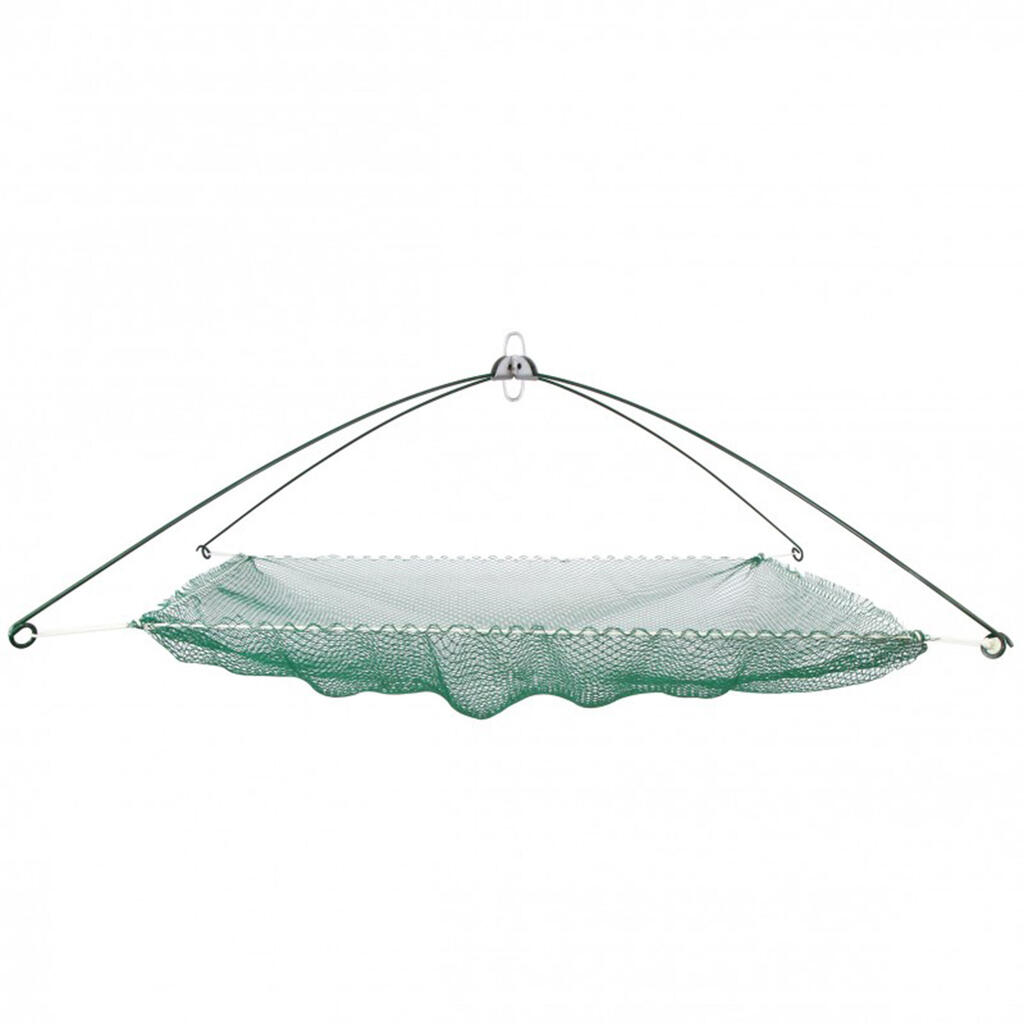 Shore fishing SQUARE DIPPING NET 1x1M STEEL