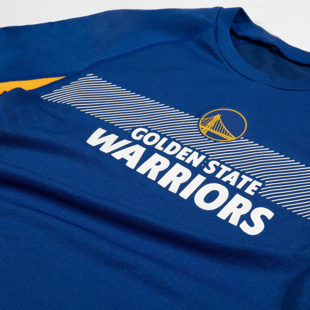 ДЕТСКА ДОЛНА БЛУЗА ЗА БАСКЕТБОЛ UT500 NBA GOLDEN STATE WARRIORS, СИНЯ