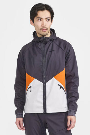 VESTE SKI DE FOND ADULTE - CORE GLIDE HOOD CRAFT HOMME BLEU/BLANC/ORANGE-ROUGE