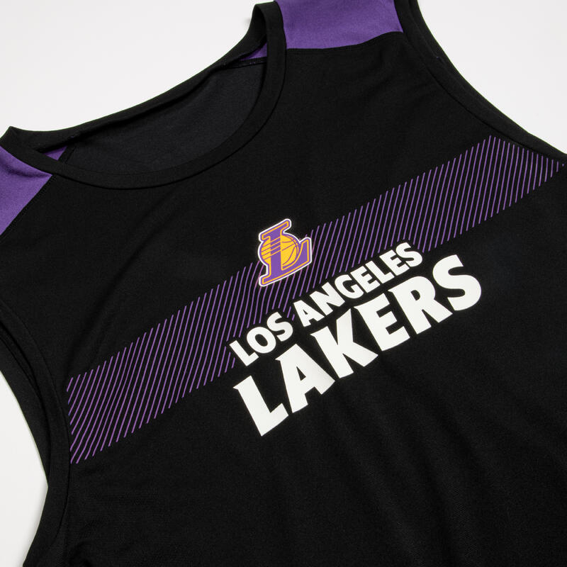 Mouwloos ondershirt voor basketbal volwassenen NBA Los Angeles Lakers UT500 zwart