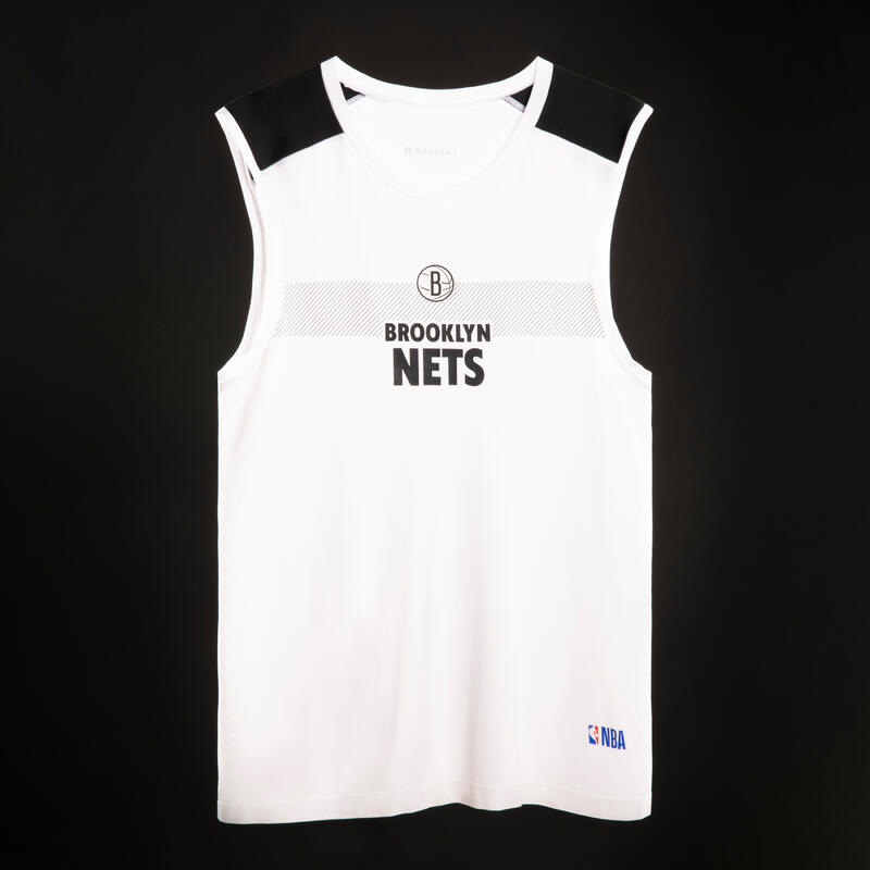 Basketbalový spodní dres NBA Brooklyn Nets UT500 bílý 