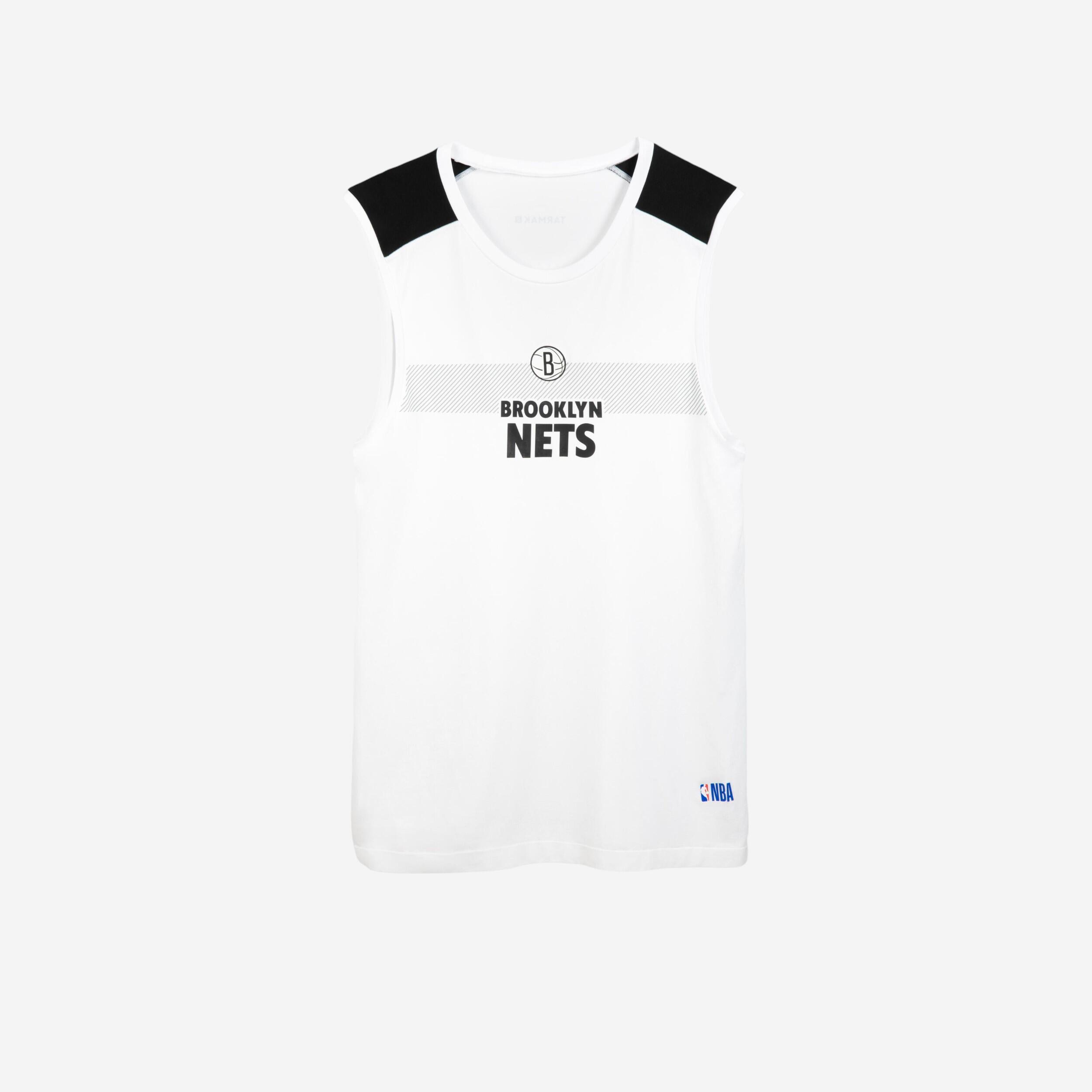 Kids' Sleeveless Basketball Base Layer Jersey UT500 - NBA Nets White ...