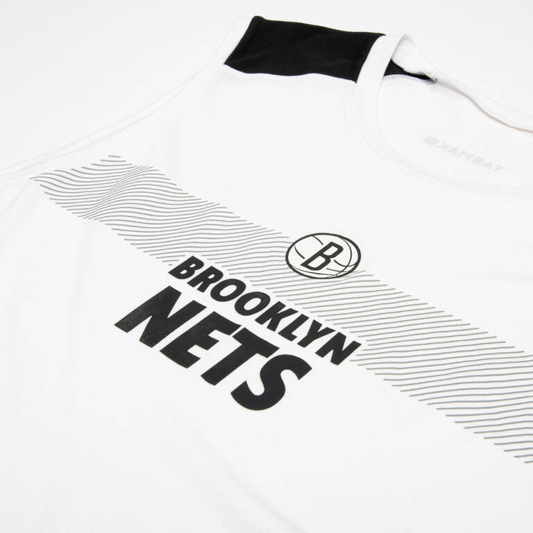 Base Layer Jersey Basket Dewasa UT500 - NBA Brooklyn Nets/Putih