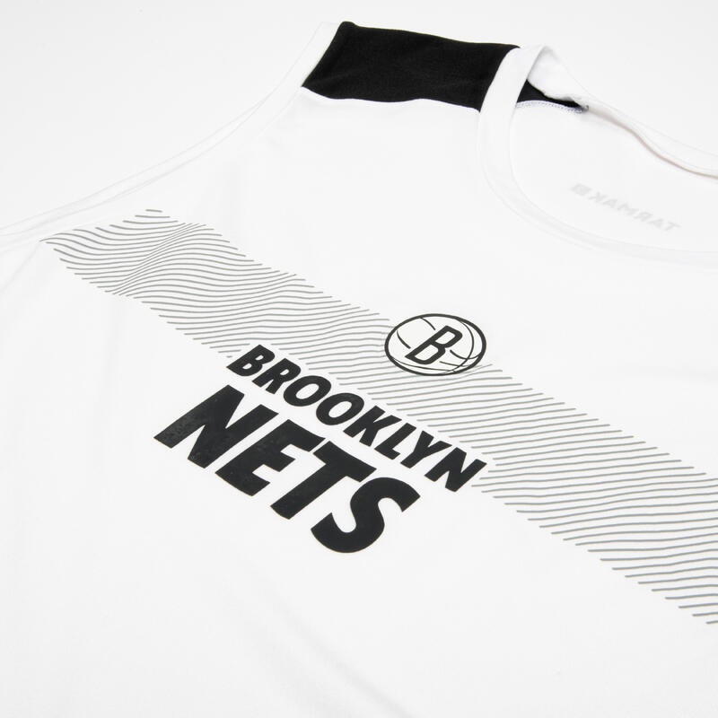 Basketbalový spodní dres NBA Brooklyn Nets UT500 bílý 