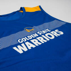 អាវហ្គែនបាល់បោះវាលក្លៀកសម្រាប់មនុស្សធំ UT500 - NBA Golden State Warriors/ខៀវ