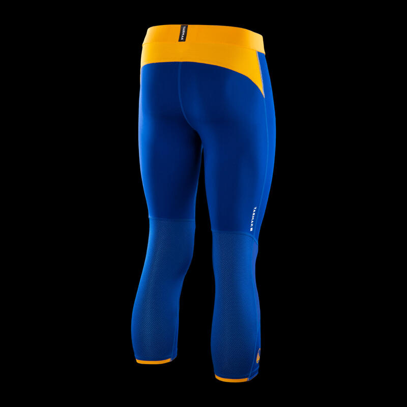 Driekwart basketbaltight voor heren/dames NBA Golden State Warriors 500 blauw