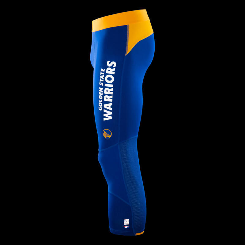 3/4-Tights Basketball 500 NBA Golden State Warriors Damen/Herren blau