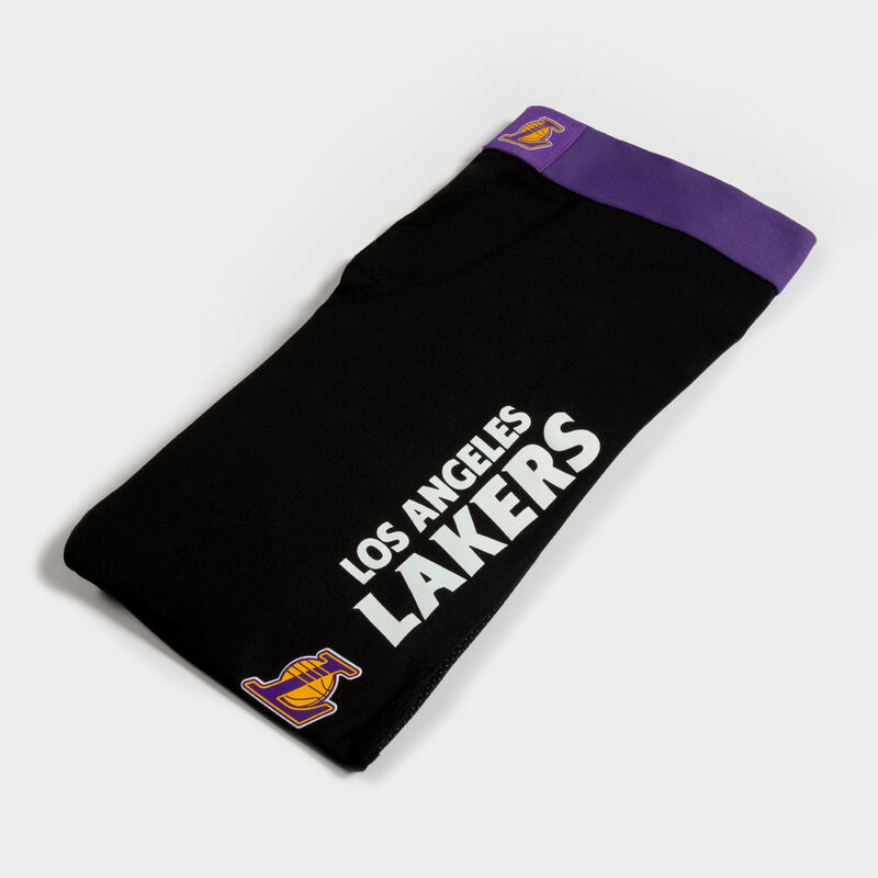 Calças Térmicas 3/4 de Basquetebol Adulto NBA Los Angeles Lakers 500 Preto