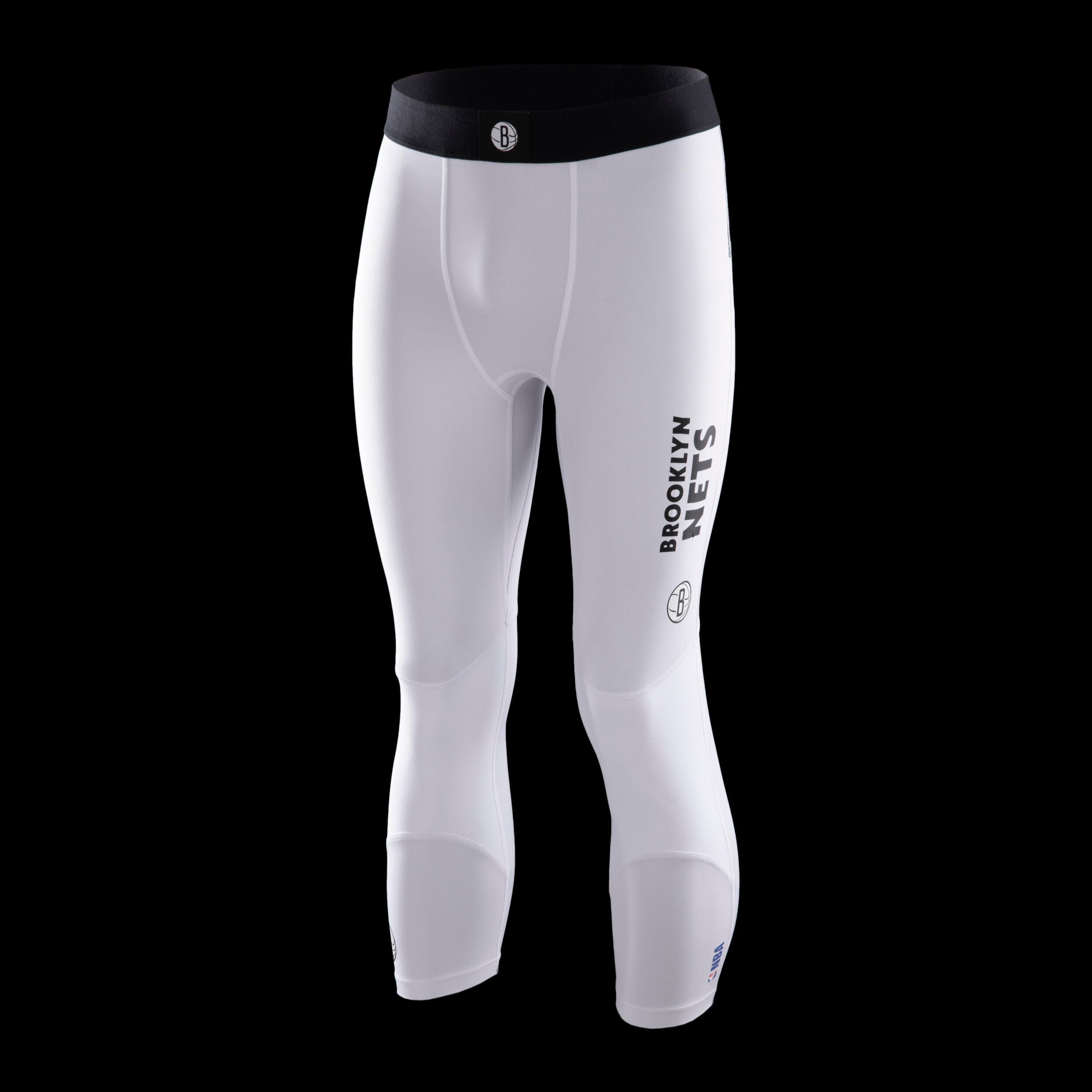 Men s Women s Basketball 3 4 Leggings 500 NBA Brooklyn Nets White