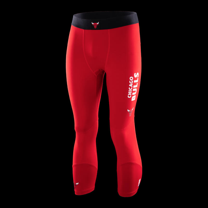 Men's/Women's 3/4 Basketball Leggings 500 - NBA Chicago Bulls/Red