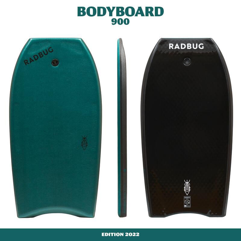 Bodyboard 900 Negru-Verde