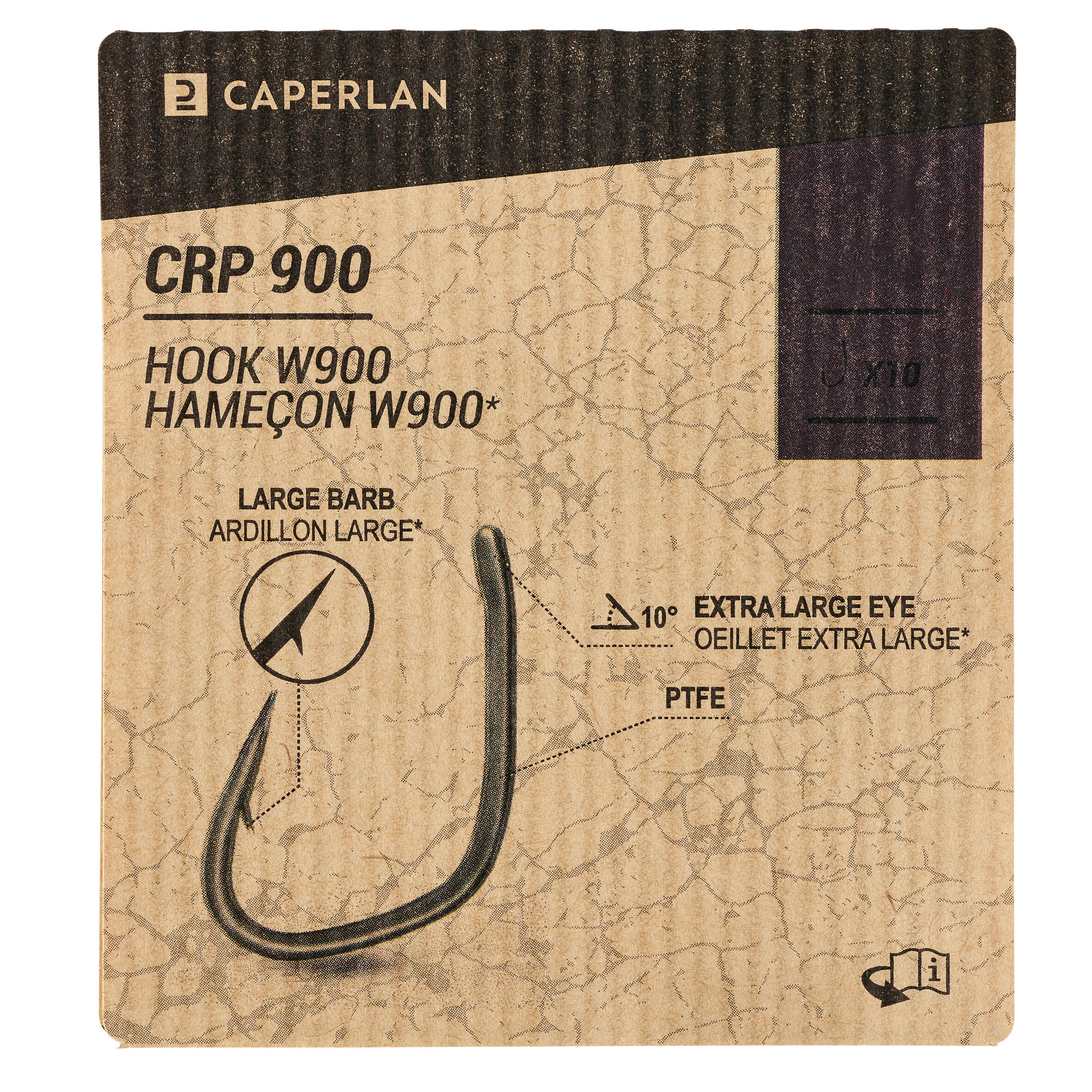 Carp fishing hook - 900 Wild X 3/4