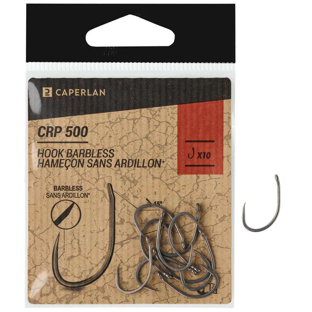 Carp fishing hook - 500 Barbless