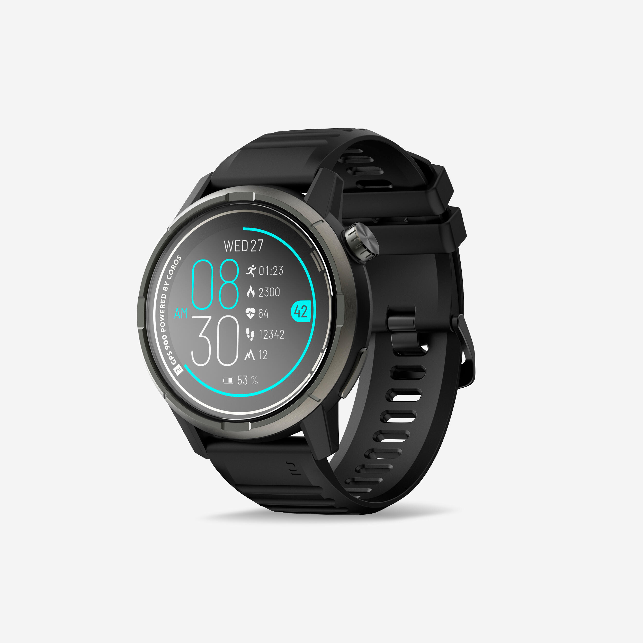 DECATHLON Inteligentné hodinky GPS 900 čierne