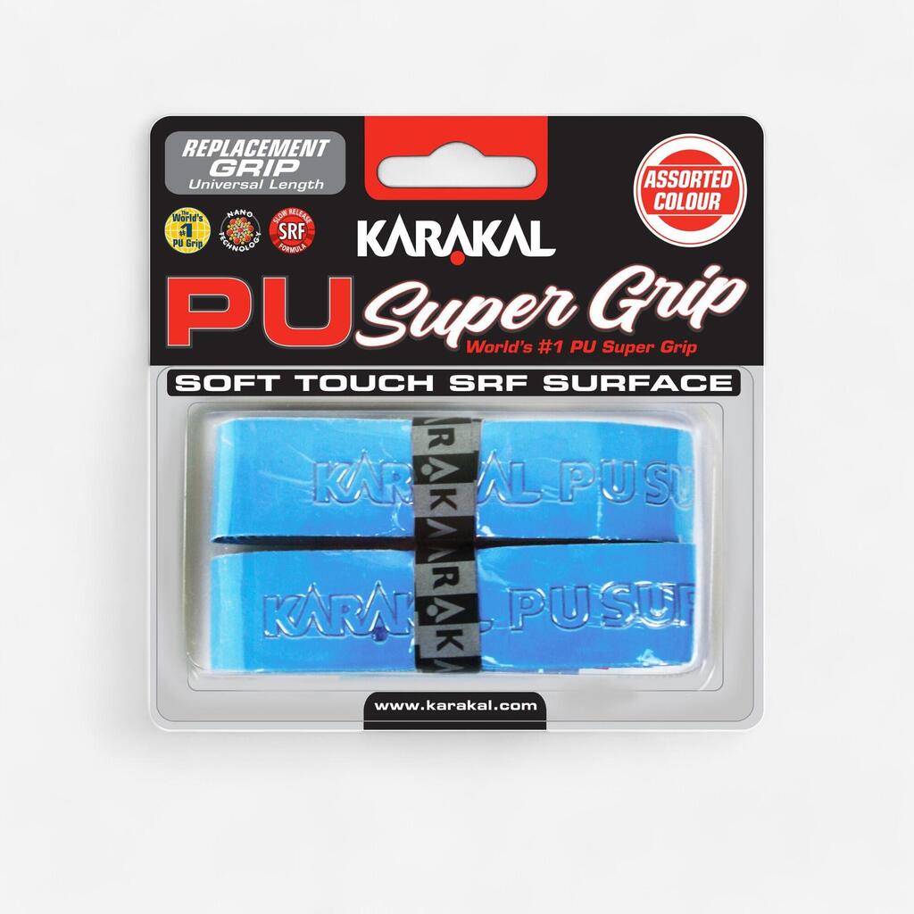 ГРИП ЗА СКУОШ SUPER PU, 2 БР., ЧЕРЕН
