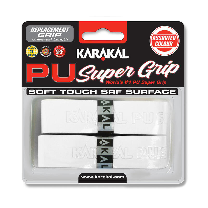 Grip Squash Super PU x 2 Alb