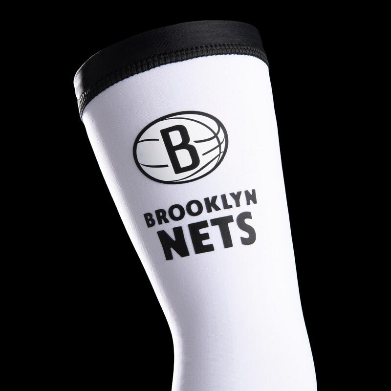 兒童款籃球袖套 E500 - NBA 布魯克林籃網隊/白色