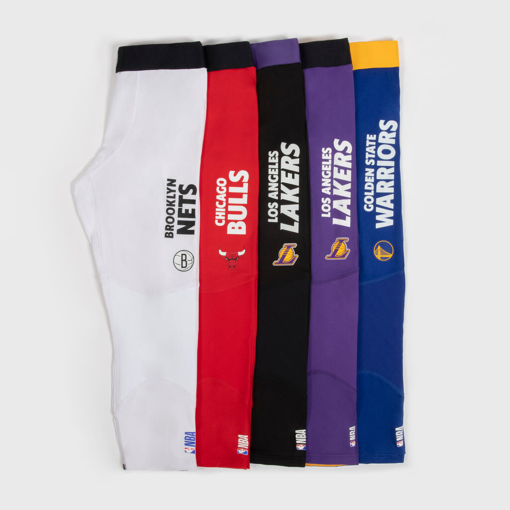 Funktionshose 3/4-Tights Basketball 500 NBA Los Angeles Lakers Damen/Herren violett