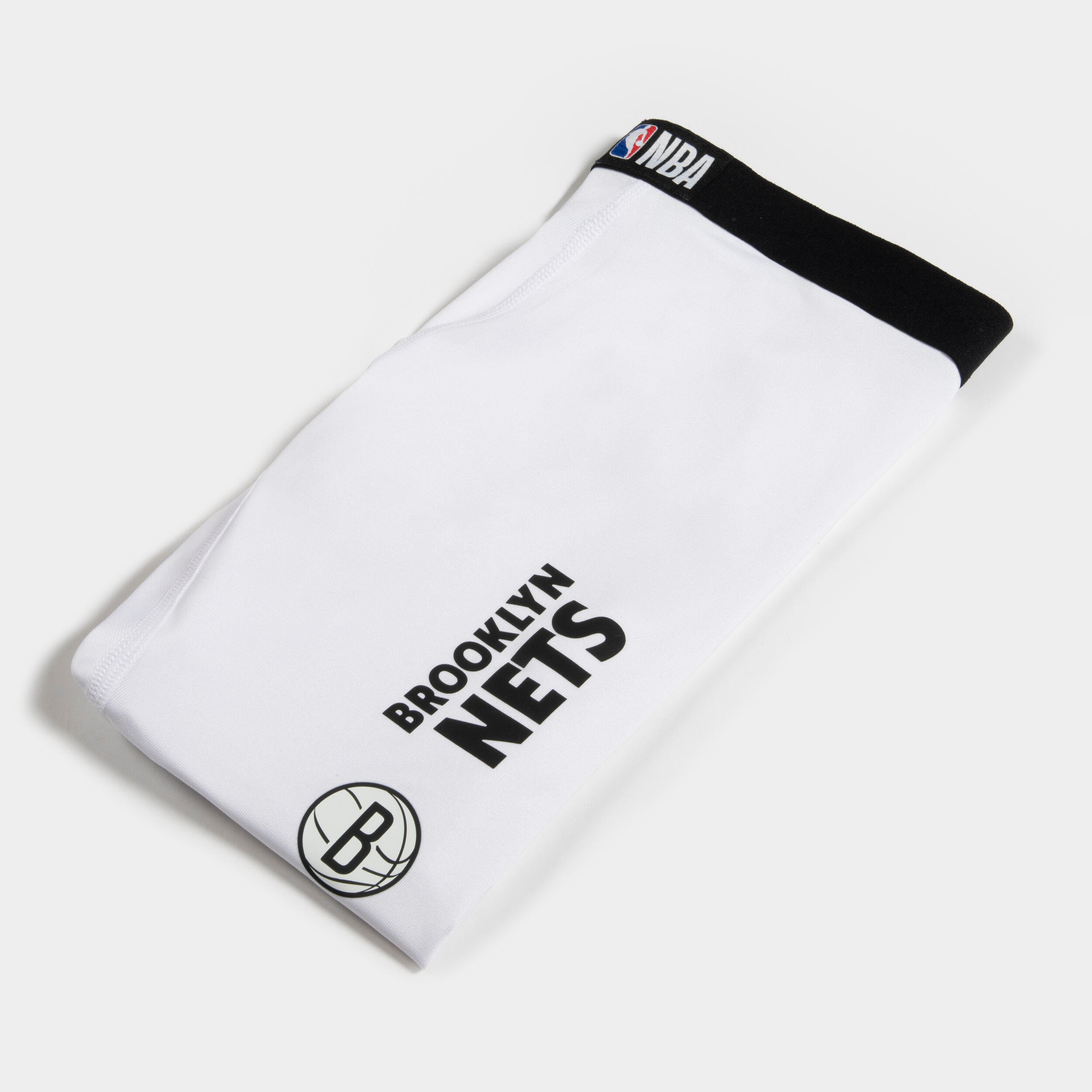 Kids' 3/4 Basketball Leggings 500 - NBA Brooklyn Nets/White 2/7