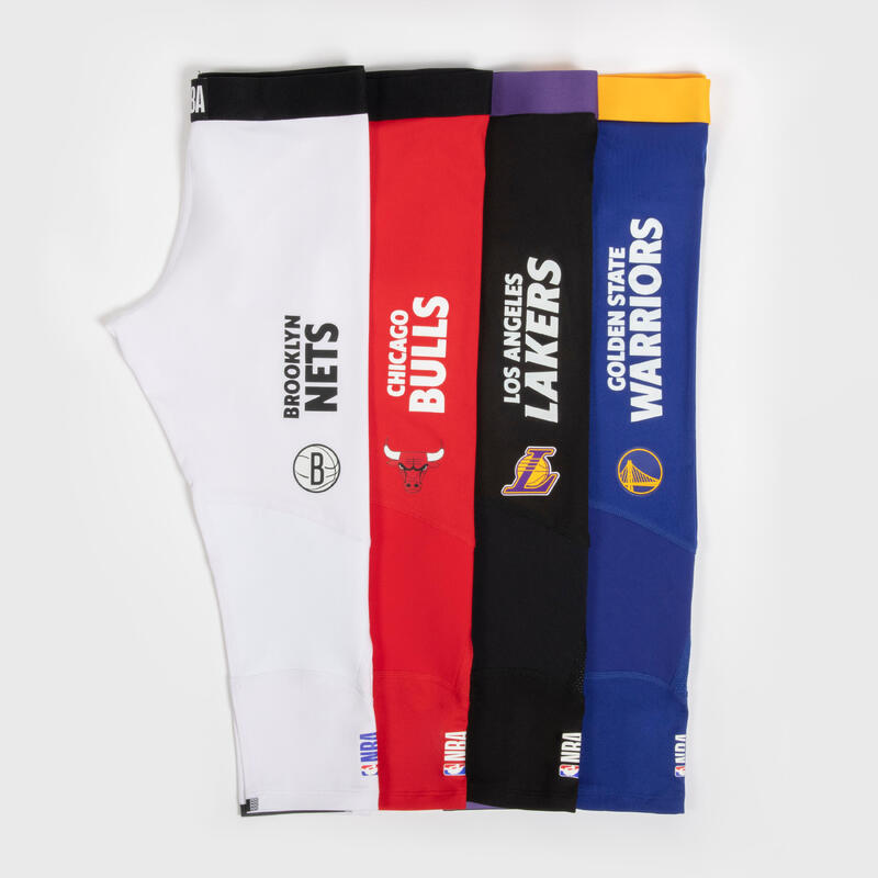 Calças Térmicas 3/4 de Basquetebol Criança NBA Brooklyn Nets 500 Branco