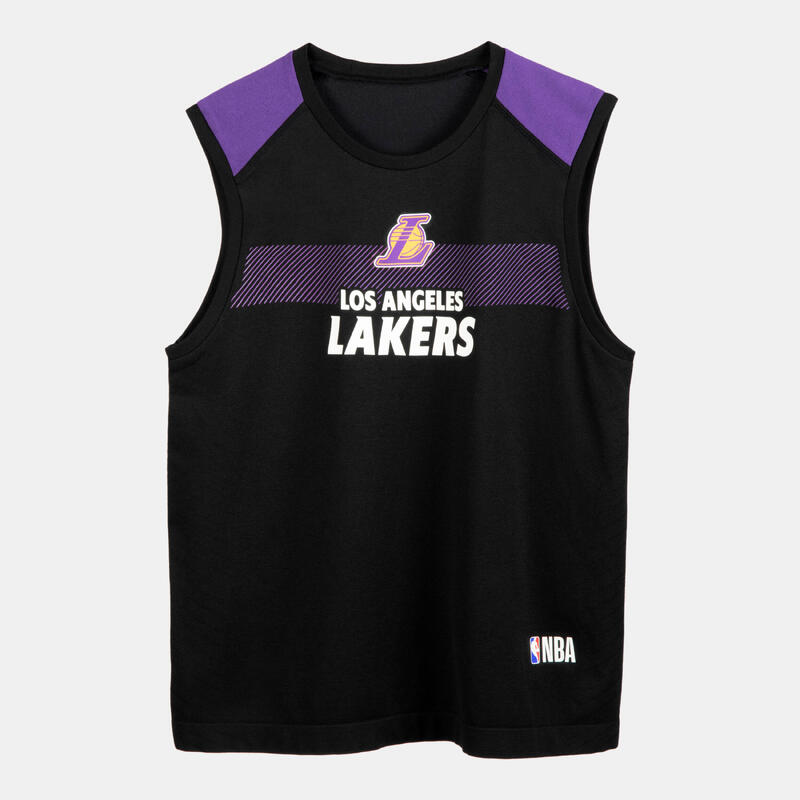 Camiseta interior de baloncesto NBA Los Angeles Lakers sin mangas Niño - UT500 Negro