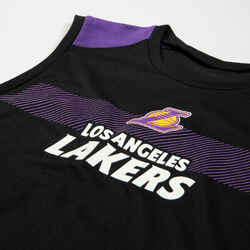 Παιδικό αμάνικο φανελάκι μπάσκετ UT500 - NBA Los Angeles Lakers/Μαύρο
