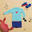 T-shirt anti UV bébé manches longues bleu