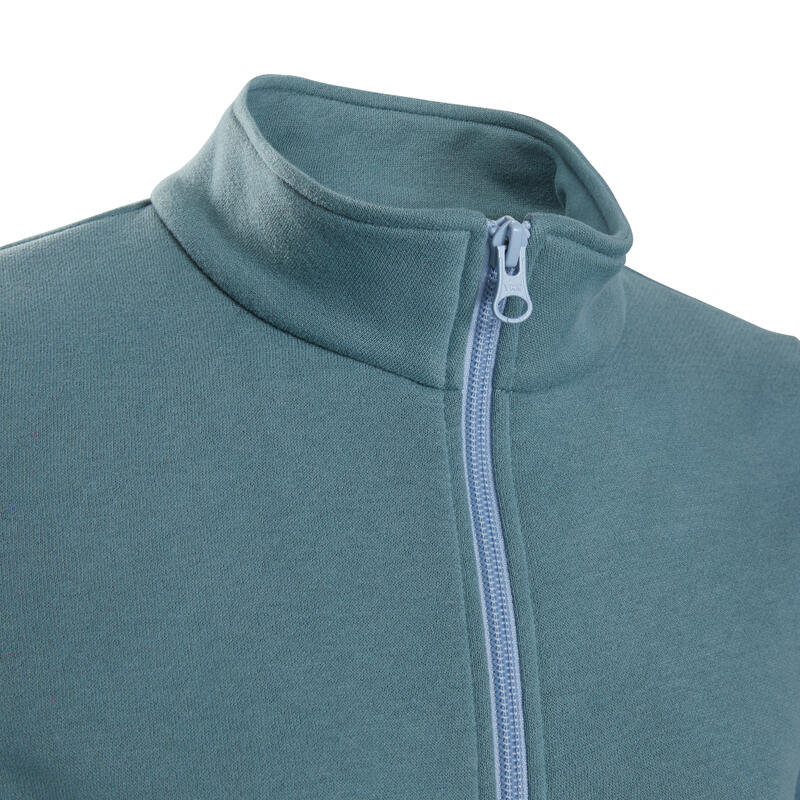 Trainingsanzug Kinder Zip - Warmy warm grün/grau 