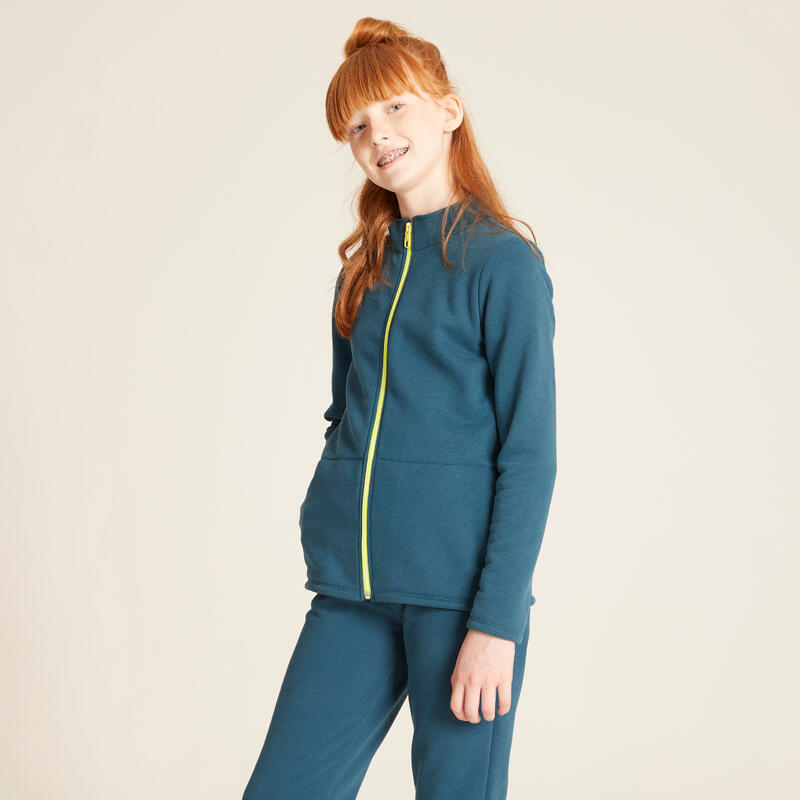 Survêtement chaud enfant - Warmy zip vert foncé