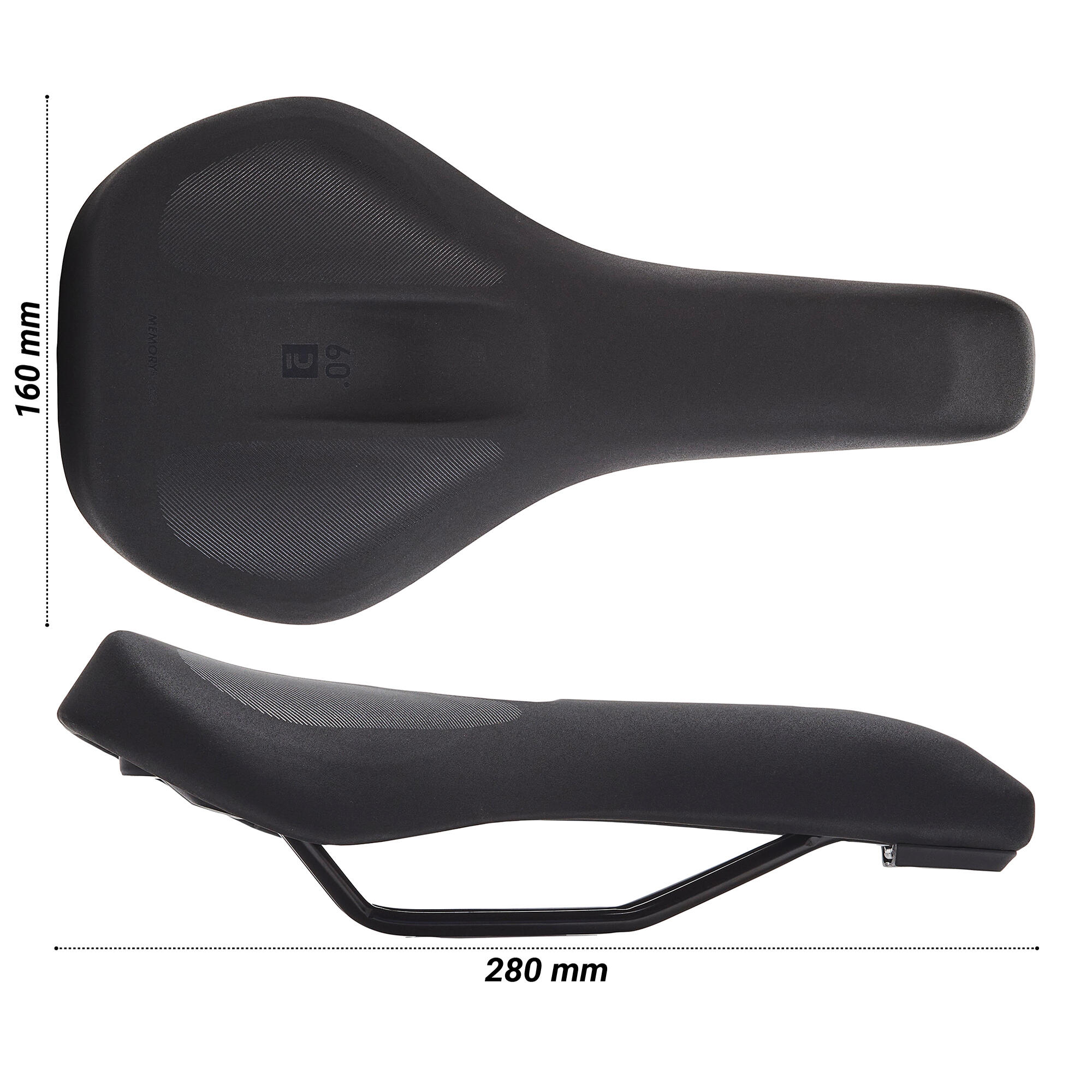 SD Memory Foam 60° Trekking/City Bike Saddle 3/13