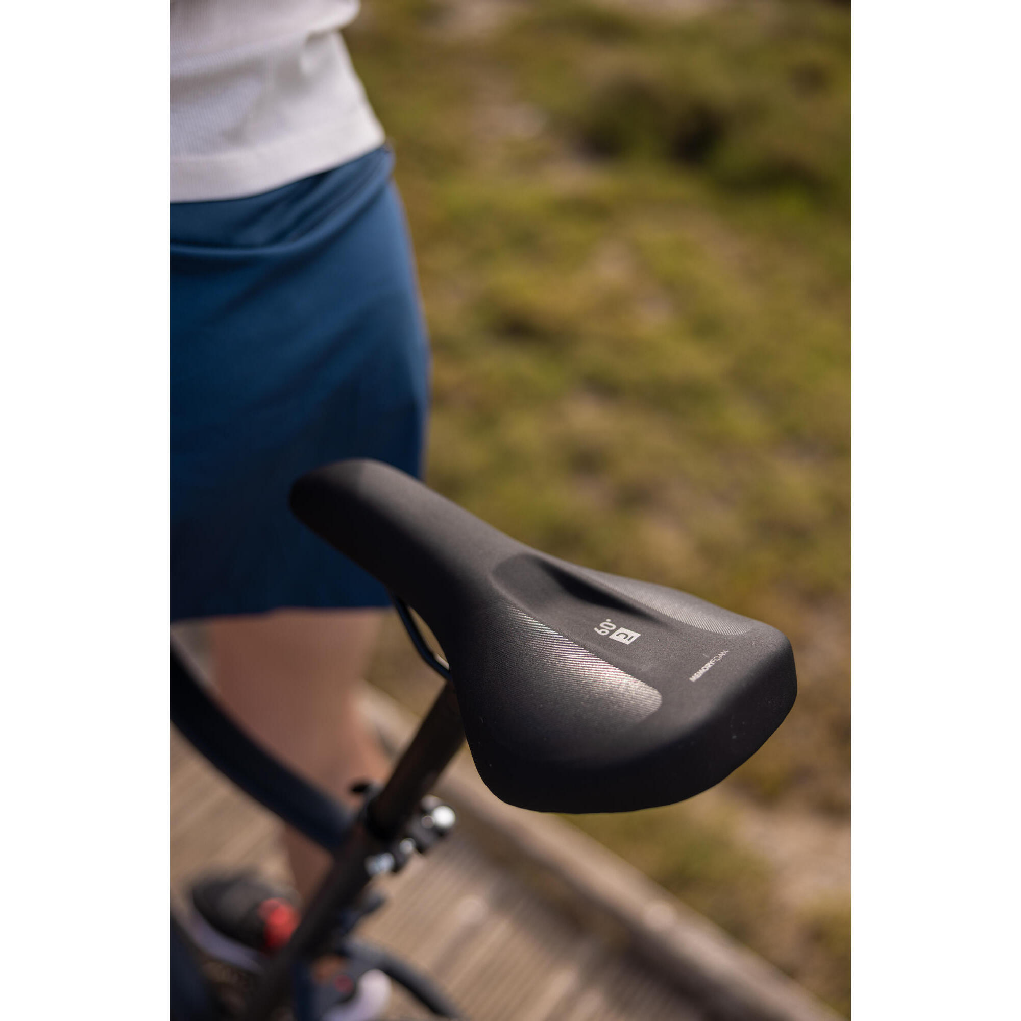 Selle velo trekking/ville 60° sd memory foam 14/19