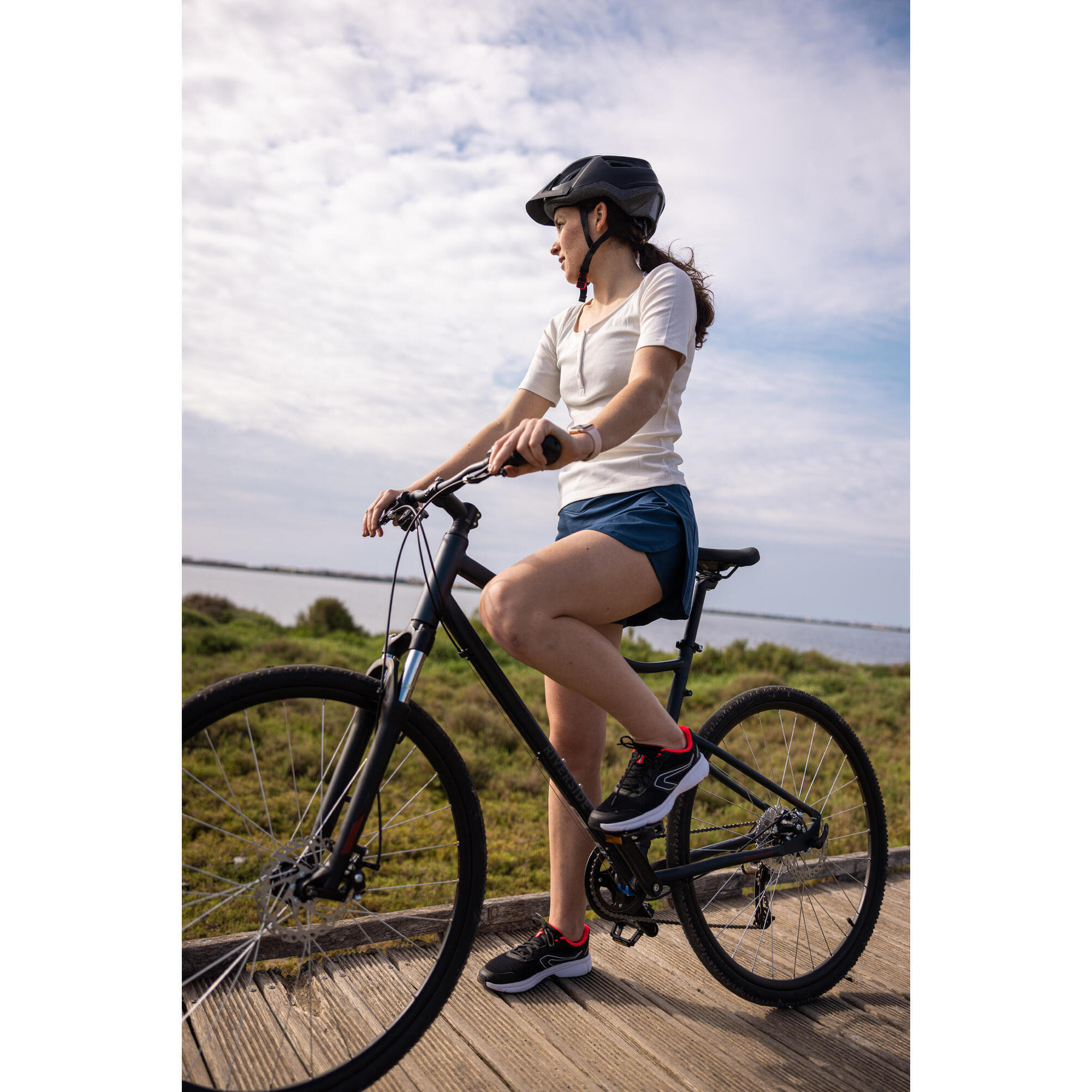 Selle velo trekking/ville 60° sd memory foam 13/19