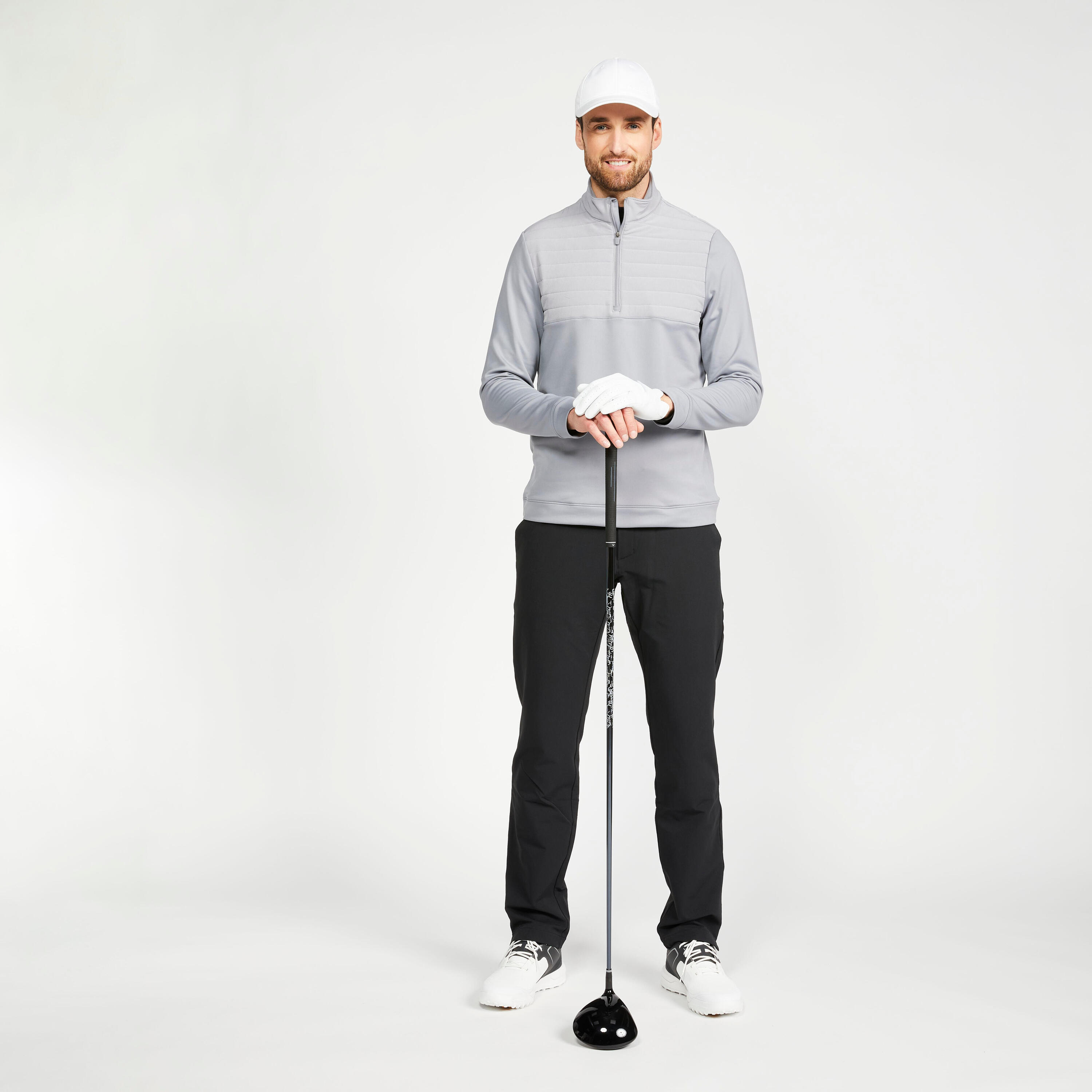 Men's golf sweatshirt - CW500 grey 2/5