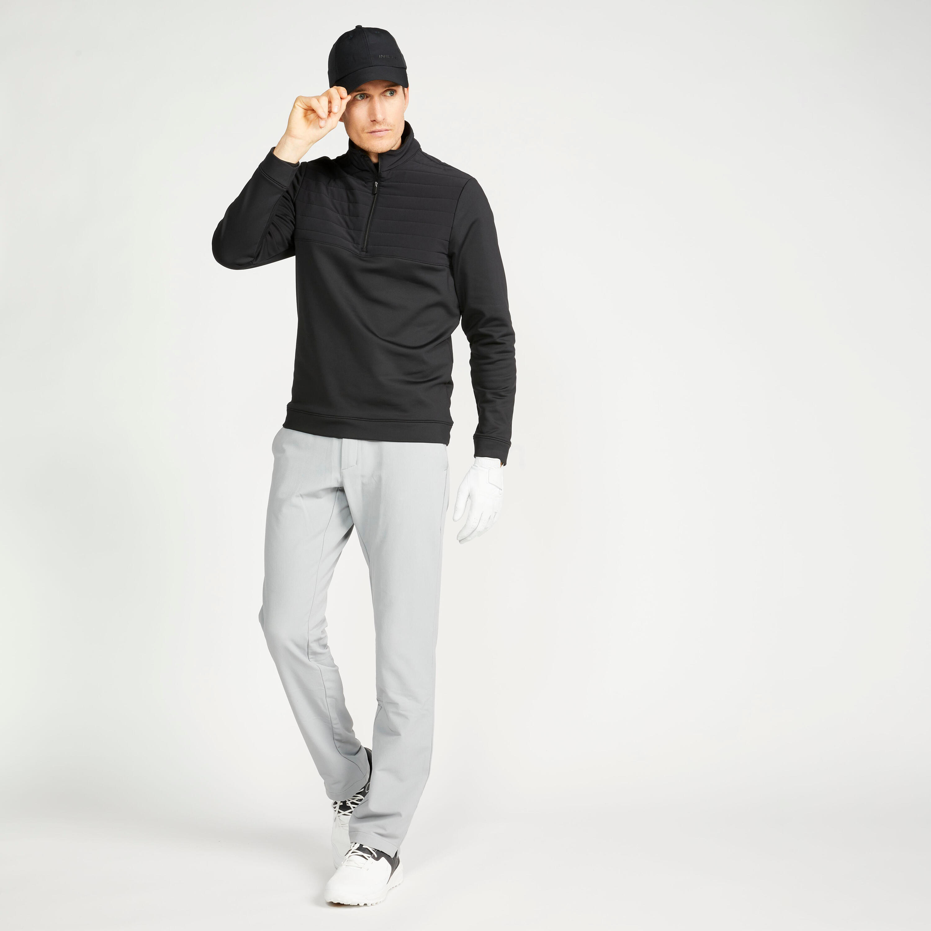 Men's golf sweatshirt - CW500 black 2/5