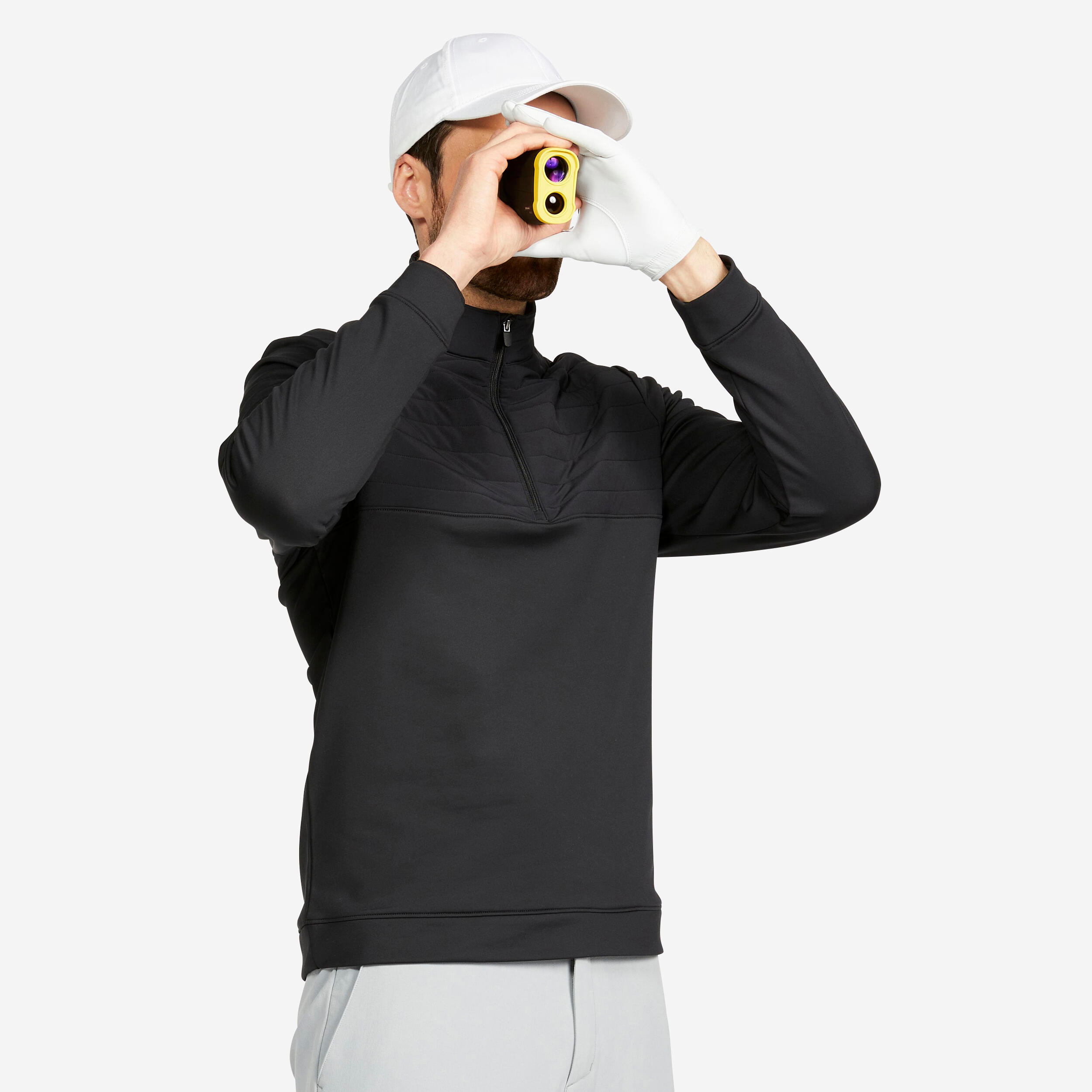Men's golf sweatshirt - CW500 black 1/5