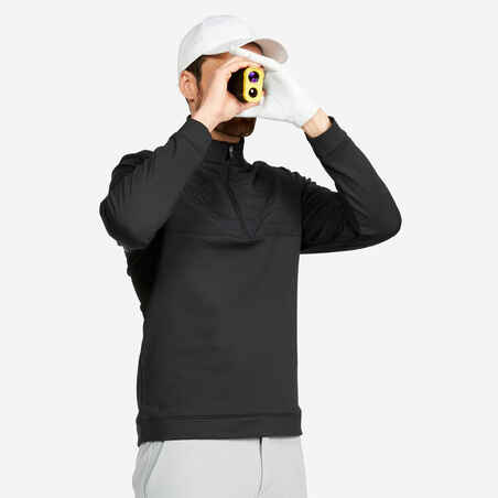 Črn moški pulover za golf CW500 