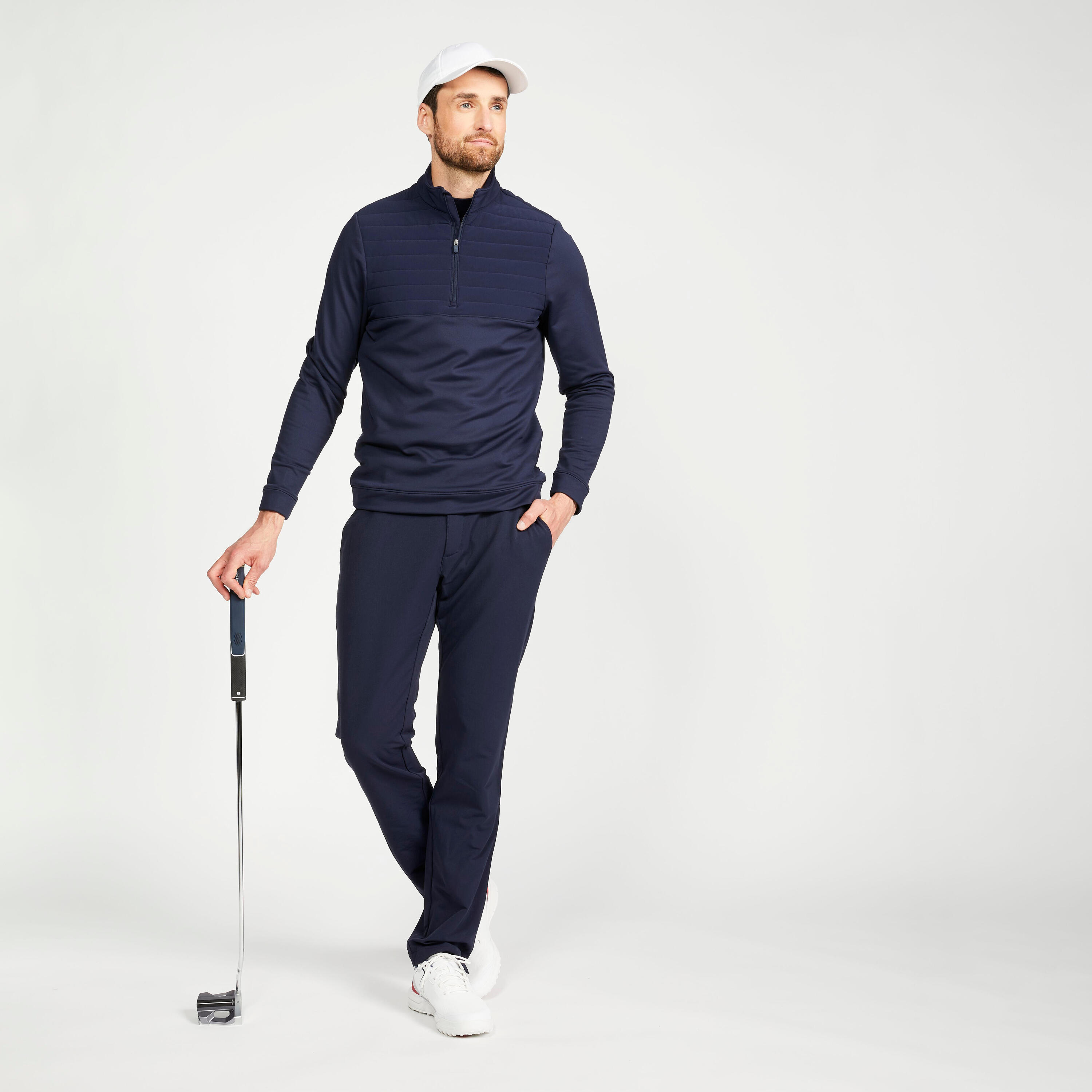 Jersey golf Hombre CW500 azul marino 2/6