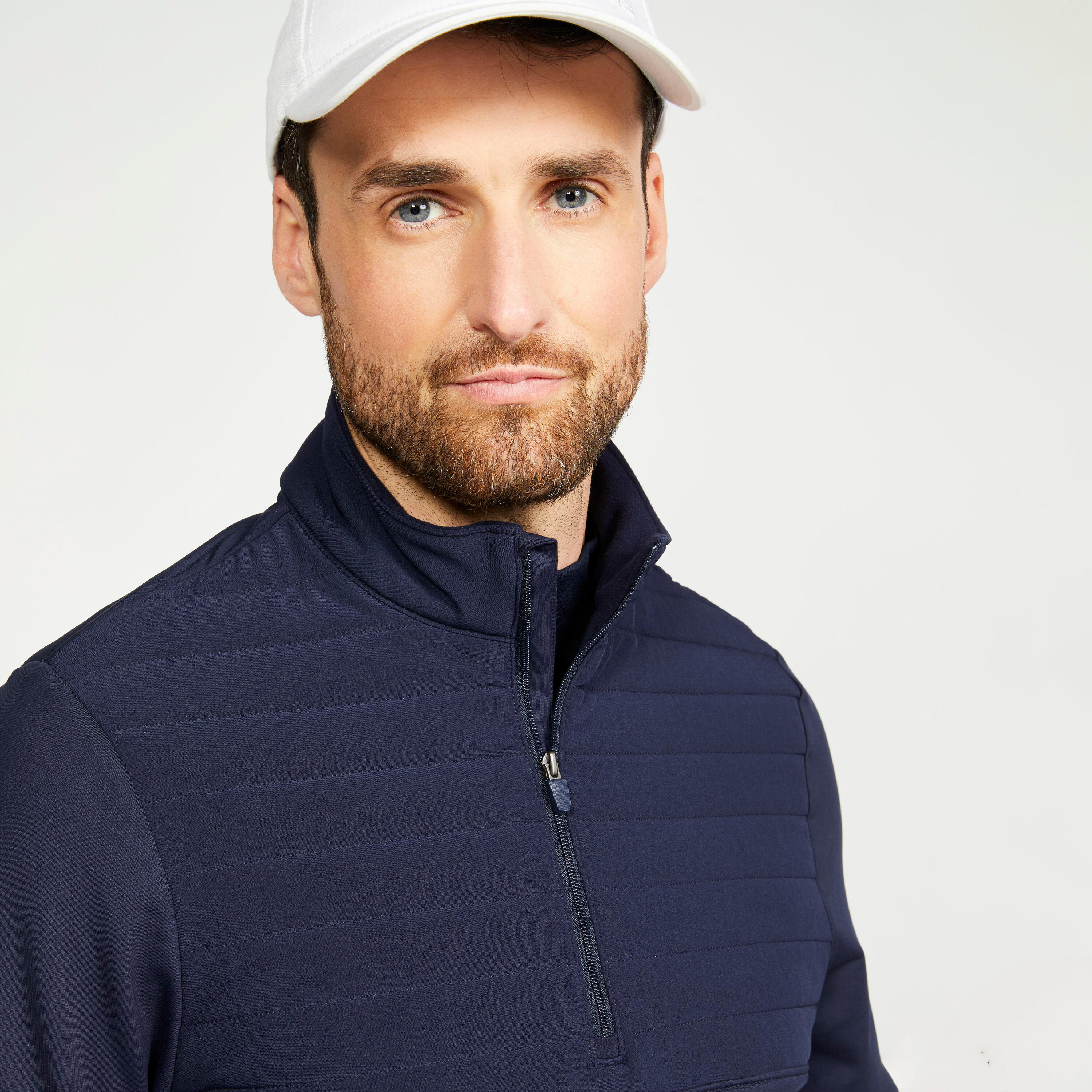 Men's golf sweatshirt - CW500 navy blue 3/5