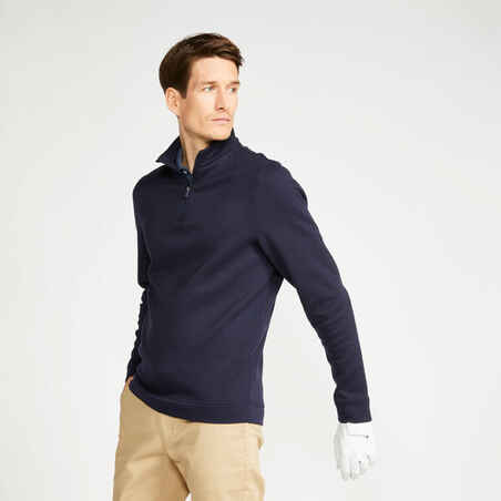 Men's Golf Sweatshirt - MW500 Navy Blue