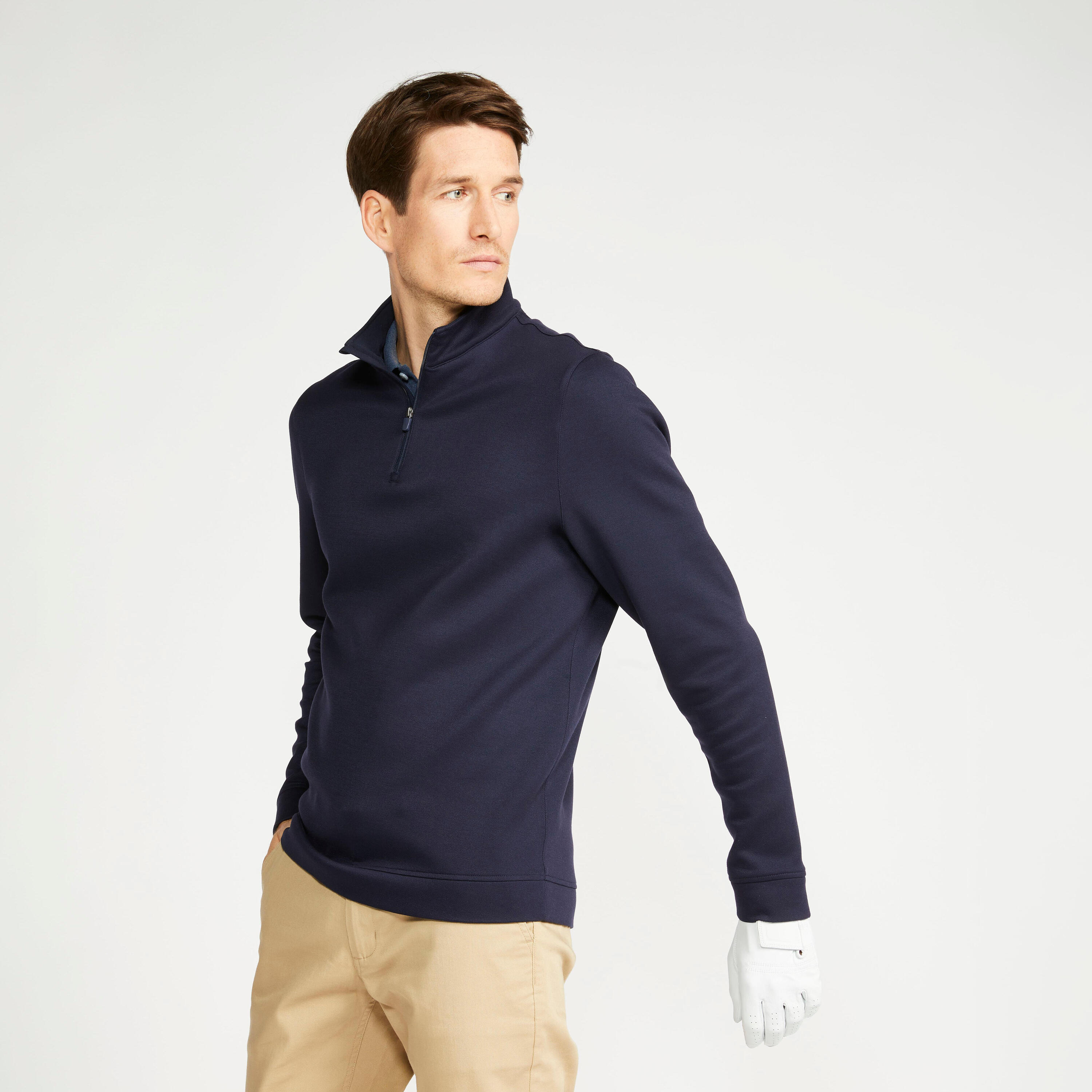 Men's Golf Sweatshirt - MW500 Navy Blue 2/5