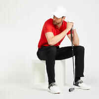 Men’s golf cotton short-sleeved polo shirt - MW500 Red