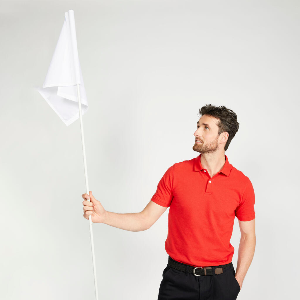 Men's golf cotton short-sleeved polo shirt - MW500 Forest green