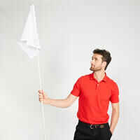 Men's golf cotton short-sleeved polo shirt - MW500 Red