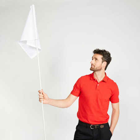 Men’s golf cotton short-sleeved polo shirt - MW500 Red