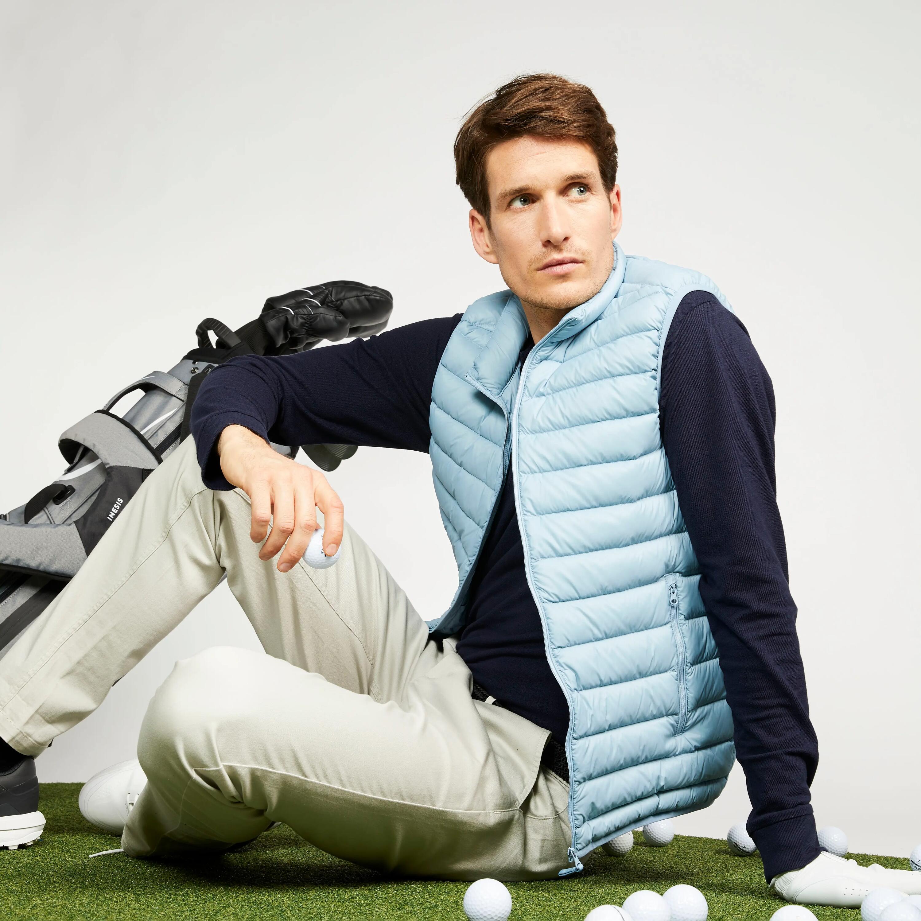 Chaleco golf Hombre MW500 azul claro 14/14