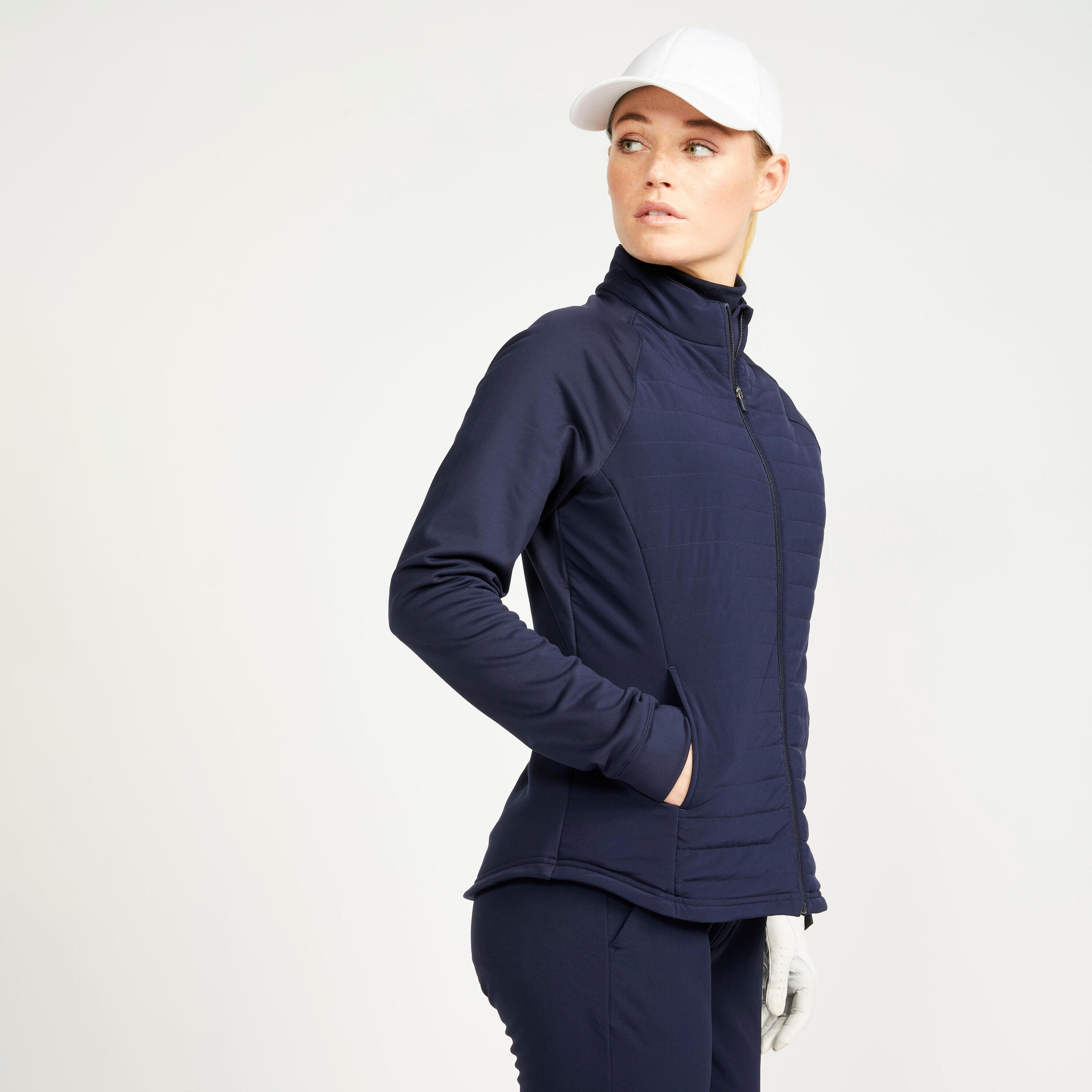 Women's winter golf jacket - CW500 navy blue 2/5