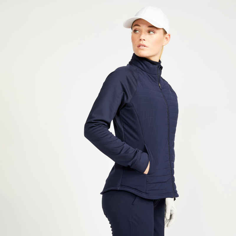 Women's winter golf jacket - CW500 navy blue