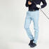 Men's golf trousers - MW500 denim blue